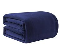 Couverture et Plaid - GOOD NITE - Couverture polaire 230x270 cm - Flanelle - Marine - 4 saisons