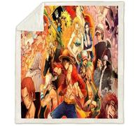 Couverture et Plaid Luffy One Piece 3D Imprimé - Multicolore - Rectangulaire - 150x200cm