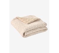 Couverture / Fond de parc bébé en gaze de coton HYGGE beige imprimé 100X100
