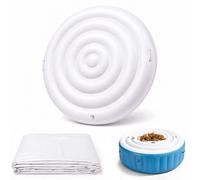 Couverture gonflable pour jacuzzi, jacuzzi économe en énergie, couverture isolante avec poignées, couvercle résistant aux intempéries pour spa extérieur et pour piscine gonflable