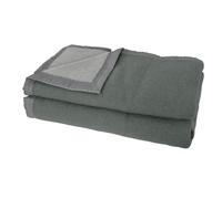 Couverture Laine Anthracite/Souris 240 x 260 cm - POYET MOTTE - Gamme Aubisque - Made in France