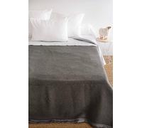 Couverture Laine Anthracite/Souris 240 x 300 cm - POYET MOTTE - Gamme Aubisque - Made in France