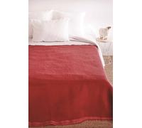 Couverture Laine Bois de rose/Dragée 240 x 260 cm - POYET MOTTE - Gamme Aubisque - Made in France