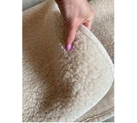 Couverture légère en laine mérinos 250x200 cm pour un grand lit beige sommeil parfait couverture moelleuse