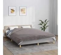 Couverture lestée avec housse - Gris - 200 x 225 cm - 13 kg - Tissu en coton respirant doux - Avec passants intérieurs - Pour chambre à coucher, salon, hiver et été