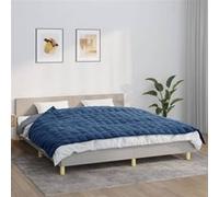 vidaXL Couverture pondérée Bleu 155x220 cm 7 kg Tissu