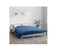 Couverture lestée Bleu 200x200 cm 13 kg Tissu