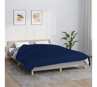vidaXL Couverture lestée Bleu 200x220 cm 13 kg Tissu, Couverture, Couverture Couette, Couverture apaisante, literie, Couverture lestée pour l'anxiété