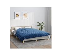 vidaXL Couverture lestée 200 x 225 cm 9 kg Tissu Bleu