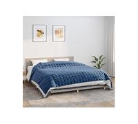 Couverture lestée Bleu 235x290 cm 15 kg Tissu, couverture, couverture couette, couverture apaisante, literie, couverture lestée pour l'anxiété 350805