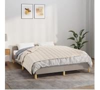 vidaXL Couverture lestée 138x200 cm 6 kg Tissu Crème clair