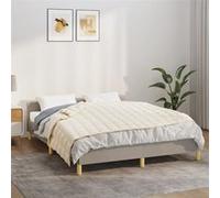 vidaXL Couverture lestée 150 x 200 cm 7 kg Crème clair Tissu