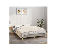 vidaXL Couverture lestée 152x203 cm 11 kg Tissu Crème clair
