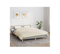 Couverture lestée Crème clair 200x230 cm 9 kg Tissu