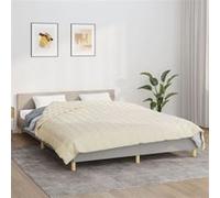 Couverture lestée Crème clair 220x235 cm 11 kg Tissu Crème G