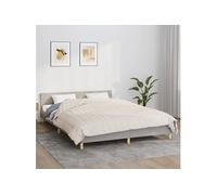 Couverture lestée Crème clair 220x240 cm 11 kg Tissu