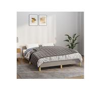 vidaXL Couverture lestée 152x203 cm 11 kg Tissu Gris
