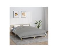 Couverture lestée Gris 200x200 cm 9 kg Tissu