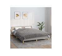 vidaXL Couverture lestée Gris 200x230 cm 9 kg Tissu