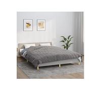 Vidaxl Couverture Lestée Gris 220x235 Cm 11 Kg Tissu