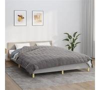 Vidaxl Couverture Lestée Gris 220x235 Cm 11 Kg Tissu