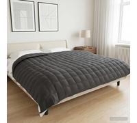 Couverture Lestée Literie Couette Housse Lit Adulte Chambre Maison Tissu vidaXL