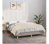 Couverture lestée - vidaXL - 140x200 cm - 6 kg - Crème clair - Tissu 100% coton - Remplissage hypoallergénique