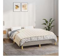 Couverture lestée - vidaXL - Crème clair - 140x200 cm - 6 kg - Tissu microfibre - Remplissage hypoallergénique