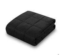 Couverture lestée Vonia 7 kg 150 x 200 cm, douce, respirante et confortable pour un sommeil relaxant, noire