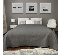 Couverture matelassée et housse de canapé gris foncé 240cmx260cm XXL