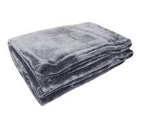 Couverture microflanelle 220x240 cm gris Neutre G