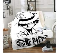 Couverture Plaid One Piece Luffy - Multicolore - Rectangulaire - 70x140cm