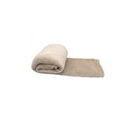 Couverture, plaid polaire 150 x 200 cm en flanelle ultra doux - Beige - Vivezen