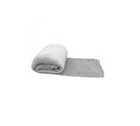 Couverture, plaid polaire 150 x 200 cm en flanelle ultra doux - Gris - Vivezen