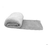 Couverture, plaid polaire 150 x 200 cm en flanelle ultra doux - Gris - Vivezen