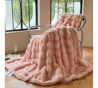 Couverture Plaid Polaire Super Chaude,150x200cm Plaid Fausse Fourrure Haute Qualité, Plaid Polaire Poil Douce Et Confortable, Plaid Canape, Ultra Douce Et Duveteuse ( Color : 5# , Size : 150x200cm )