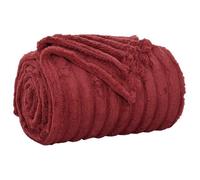 Vidaxl Jeté Rouge Bordeaux 270 X 240 Cm Toison