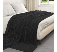 Couverture / Plaid - VIDAXL - Jeté Toison - Noir - 270 x 240 cm - Polaire synthétique