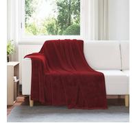 Couverture / Plaid - VIDAXL - Jeté Toison - Rouge Bordeaux - 150 x 200 cm - Polaire synthétique