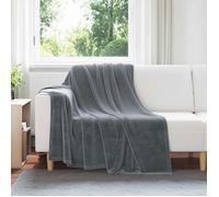Couverture / Plaid - VIDAXL - Toison - Gris foncé - 150 x 200 cm - Lot de 6
