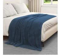 Couverture / Plaid - VIDAXL - Vidaxl Jeté - Bleu marine - 150 x 200 cm - Polyester