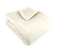Couverture polaire 220x240 cm 100% Polyester 350 g/m2 TEDDY Blanc Naturel