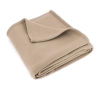 Couverture polaire 220x240 cm Isba Sable 100% Polyester 320 g/m2 traité non-feu