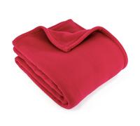 Couverture polaire 240x260 cm 100% Polyester 350 g/m2 TEDDY Rouge Framboise