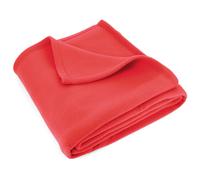 Couverture polaire 240x260 cm Isba Fraise 100% Polyester 320 g/m2 traité non-feu