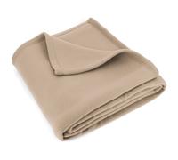 Couverture polaire 240x260 cm Isba Sable 100% Polyester 320 g/m2 traité non-feu