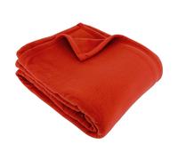 Couverture polaire 240x300 cm 100% Polyester 350 g/m2 TEDDY Rouge Terracotta