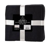 Couverture Polaire Couverture Doudou Couverture canapé Couverture Salon avec Bords Cousus Noir 130x170 cm