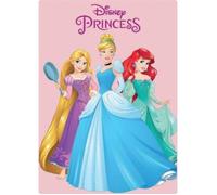 Couverture polaire - DISNEY PRINCESS - Princess Disney - 140 x 200 cm - 220 g/m² anti-peluche - Rose doux et chaud