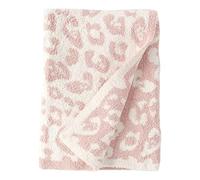 Couverture polaire en flanelle imprimé léopard rose 130 x 180 cm